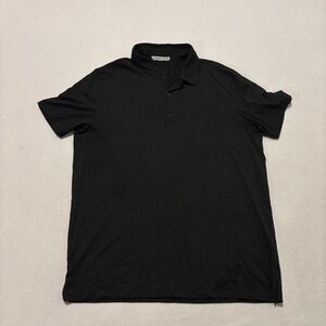Icebreaker Polo Shirt Black‎ Wool Blend Casual Preppy Academia Layer Size XLarge